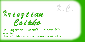 krisztian csipko business card